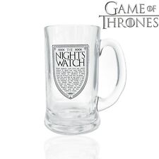 Official Game Of Thrones The Night's Watch Oath Stein Cup Glass Beer Mug GoT picture