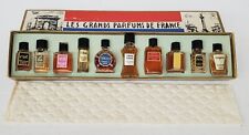 Vintage Les Grands Parfums de France Boxed Set of 10 Perfume Samples picture