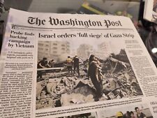 The Washington Post Tuesday October 10 2023 Israel orders full siege Of Gaza... picture
