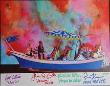 WILLY WONKA BOAT PRINT BY KATE SNOW - AUTOGRAPHED, SIGNED BY FOUR 11” X 14”  picture