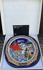 Christmas Wall Plate by Bjørn Wiinblad for Rosenthal 1990 Original Box picture