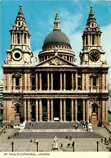 St. Paul's Cathedral, London, Sir Christopher Wren, iconic dome, Postcard picture