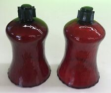 Lot of 2 Ruby Red Glass Peg Votive Candle Cups Home Interior Homco 5