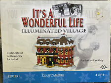 Enesco It's A Wonderful Life Illuminated Village 320 SYCAMORE House w/ Box MINT picture