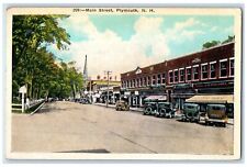 c1950 Main Street Classic Cars Establishment Plymouth New Hampshire NH Postcard picture