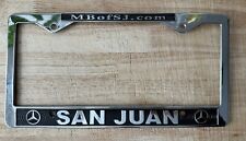 Mercedes Benz of San Juan Chrome Metal License Plate Frame picture
