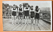 RPPC 1912 Boys Swim Team In Swimwear Posing - Coquille, Oregon, OOAK/No Comp picture