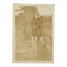 Vintage Snapshot 1920s Photo Women Hugging Affectionate Pose Lesbian Interest picture