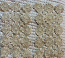 Beautiful Handmade Crocheted Doilies Ivory  9 x 5 Inch Grannycore tatting Used picture