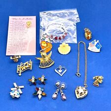 Vintage Lot of Masonic Order of The Eastern Star Jewelry Pins Earrings Necklace picture
