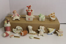 13 Rare Lenox Mini Miniature Toys Toyland Porcelain Figurine Set New in Box picture