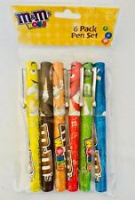 NEW 6 pk M&Ms Shoes Heels World Mars Ink Pen Set Chocolate Party Kids Gift Prize picture