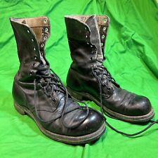 1960's Black Leather B F Goodrich Men's 9 1/2 R Combat Boots picture