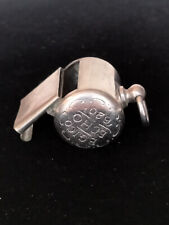 Vintage B.G.I. Co., Echo 620 Silver Tone Metal Whistle, Pat. May 23 1893, Works. picture