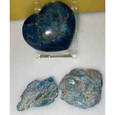 Apatite Heart  Gemmy With Apatite Rough  picture