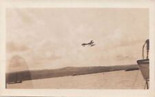  Postcard RPPC Vintage Airplane Flying Sky c. 1920s/30s picture