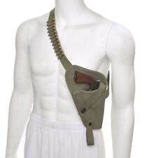 US M3 Victory Revolver Pilots Canvas Shoulder Holster with Shell loops OD picture