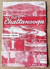 Vintage THIS WEEK IN CHATTANOOGA TN VISITORS GUIDE PAMPHLET Rock City 1960? picture