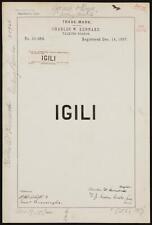 [[Trademark registration by Charles W. Kennard for Igili brand Talking Boards]] picture