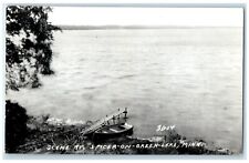c1950's Boat Scene At Spicer On Green Lake Minnesota MN RPPC Photo Postcard picture