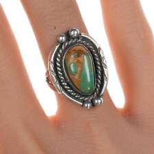 sz5.5 Vintage Navajo Royston turquoise ring picture