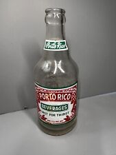 Ultra Rare 1954 PORTO RICO 10 oz Glass  Soda Bottle ACL Philadelphia Excellent picture