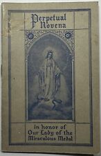 Novena In Honor of Our Lady of Miraculous Medal, Vintage 1940 Devotional Booklet picture