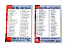 1993 Topps Star Wars Galaxy Rare Bend Em Variation Promo Checklist Nm/Mt picture