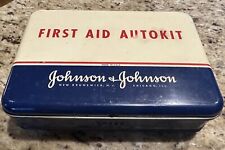 Vintage Johnson & Johnson First Aid Autokit Metal picture
