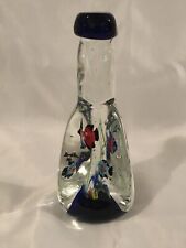 Dynasty Gallery Fish In Bottle Hand Blown Glass Mirano Style Art Glass picture