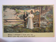 Postcard Eismann Leipzig 1907 Card When I Whisper I Love You Vintage Scene 1681 picture
