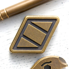 ✅🔥NOTORIOUS EDC NFG WORRY STONE - BRASS - ANTIQUED - *SHIPPED PRESALE* picture