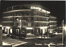 Bird's Eye View of Tunisia Palace Hotel at Night, Terracina, Italy Postcard picture
