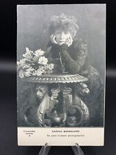 SARAH BERNHARDT - Antique Postcard, French Actress, unused, rare picture