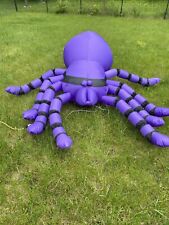 GEMMY AIRBLOWN Inflatable 8ft Long Spider  Purple Lights Up With Original Box. picture