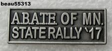⭐2017 ABATE OF MINNESOTA STATE RALLY GREAT HARLEY INDIAN VEST PIN picture