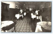 c1910's Waitresses Restaurant Interior Dining Room RPPC Photo Vintage Postcard picture