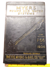 Scarce Vintage 1934 Embossed Myers Pumps & Water Systems Catalog picture