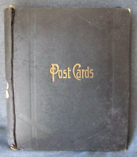 Antique early 1900's Post Cards album with sheets empty picture