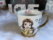 NEW Disney Princess Beauty & The Beast Belle Mug Tea Cup with Gold Handle picture