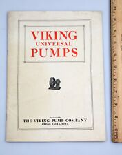 Vintage Viking Universal Pumps Catalog Cedar Falls Iowa circa 1920 picture