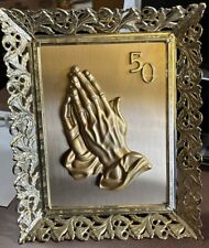 VNTG 50th Wedding Anniversary - Gold Plaque with Praying Hands picture