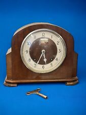 Beautiful Antique Garrard London Oak Mantle Striker Hammer Clock picture