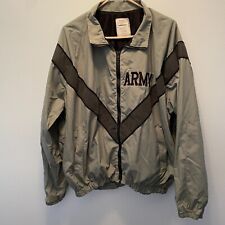 Army IPFU Jacket Large/Regular Reflective PT Wind Breaker Vented Green & Black picture