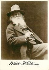 Postcard Walt Whitman circa 1887, George C Cox Photo picture