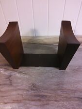 Scheibe Products Mid Century Bookends Antique Walnut picture