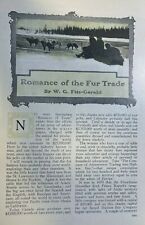 1908 Fur Trade Trappers  illustrated picture