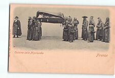 Old Vintage Postcard of Costume della Misericordia Firenze Florence Italy picture