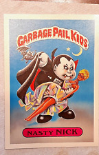 1986 TOPPS GARBAGE PAIL KIDS 5 x 7in 🦇 #1 NASTY NICK 🦇 PSA Gradable🦇 picture