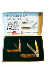 1995 Father & Son Collector set Pocket Knives Made for Mac Tools by Bear MGC - B picture